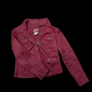 Red short  cotton jacket